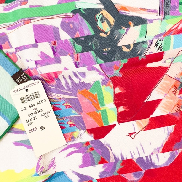 NWT Hermes Scarf Carré 90 "Photo Finish" - Picture 3 of 10